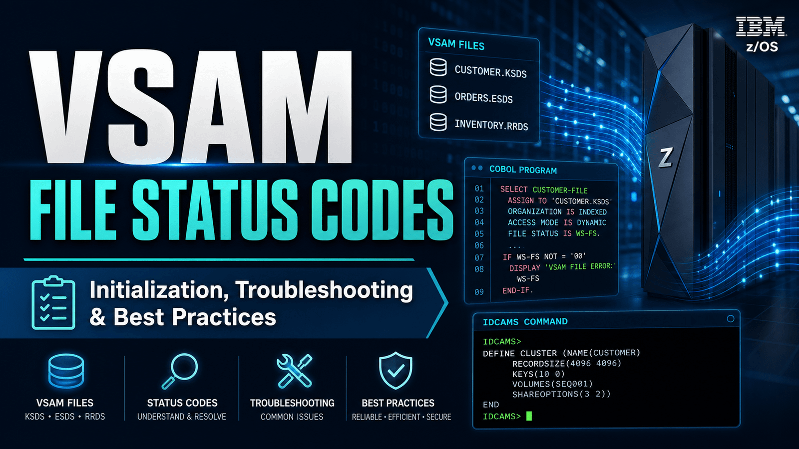 VSAM file status
